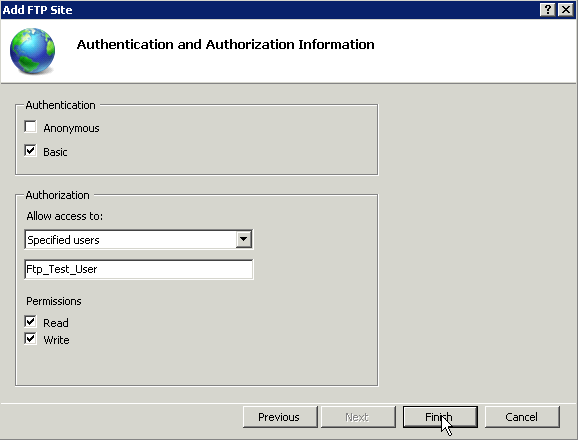 filezilla windows 2016 not accessing directory